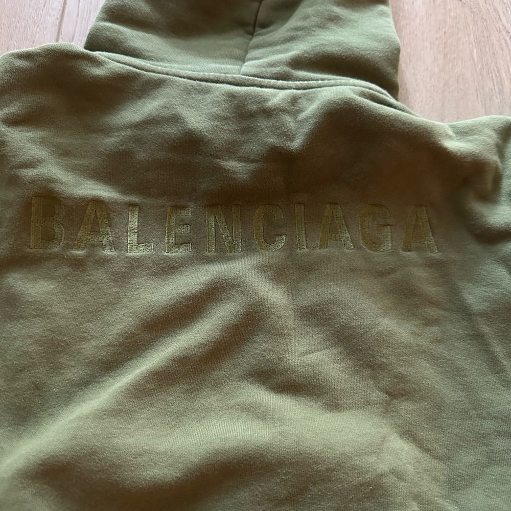 Balenciaga Kids Olive Green Bottoms